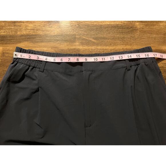 Alo Yoga High Waist Pursuit Trouser Women’s Large Wide Leg Pleated Black Pants - Picture 11 of 16